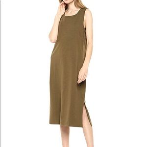 Daily Ritual Lived-in Muscle-Sleeve Midi Dress
